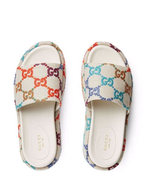 gucci slides women rainbow|gucci slides for women cheap.